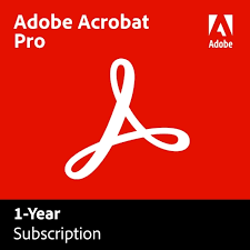 Adobe Acrobat Pro | 1 User | 1 Year